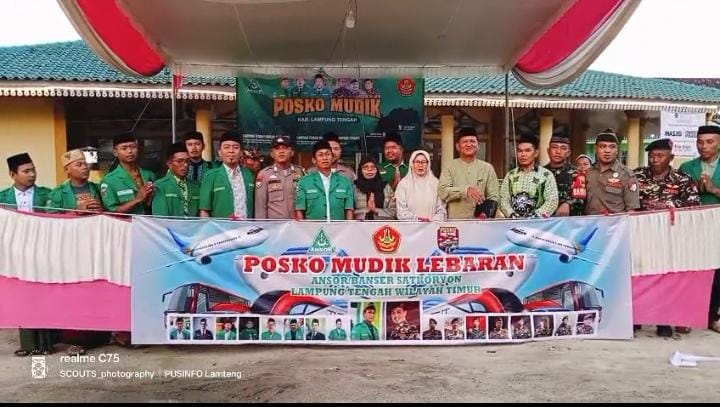 GP Ansor Lampung Tengah Dirikan Dua Posko Mudik Lebaran 2026
